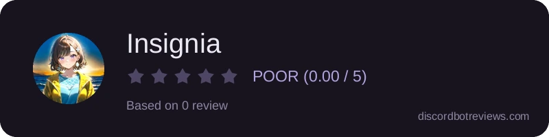 Rating widget preview for Insignia