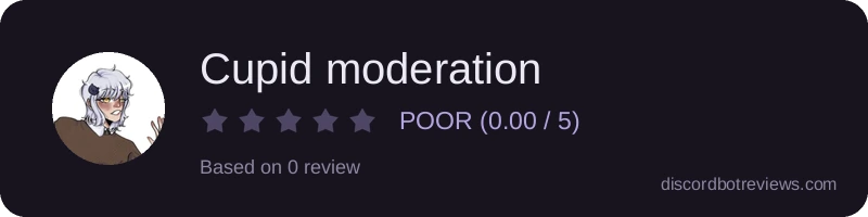 Rating banner for Cupid moderation