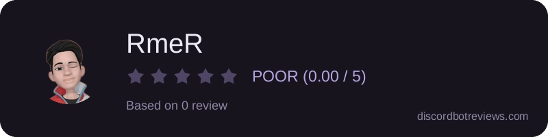 Rating widget preview for RmeR