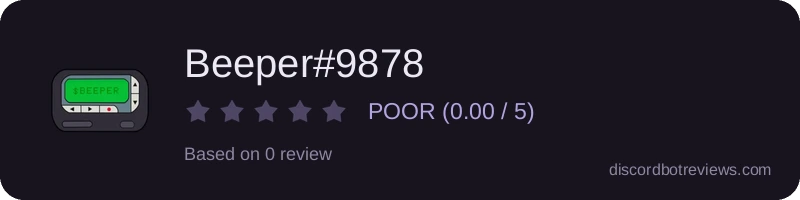 Rating widget preview for Beeper#9878