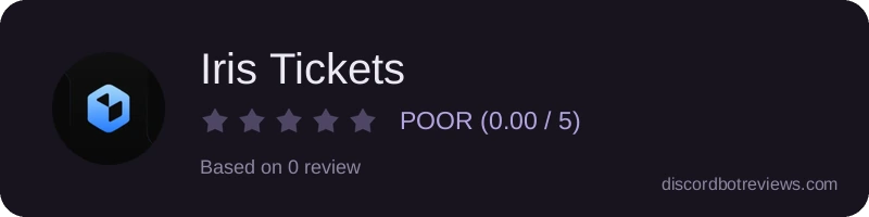 Rating banner for Iris Tickets