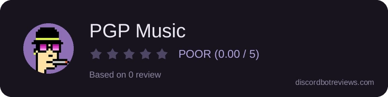 Rating widget preview for PGP Music