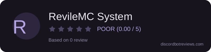 Rating widget preview for RevileMC System