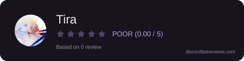 Rating widget preview for Tira