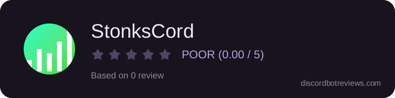 Rating banner for StonksCord