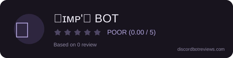Rating widget preview for ꜱɪᴍᴘ'ꜱ BOT