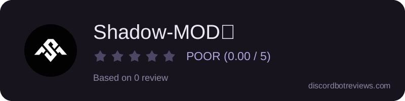 Rating widget preview for Shadow-MOD✨