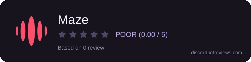 Rating widget preview for Maze