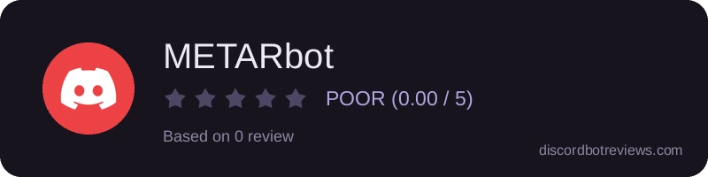 Rating widget preview for METARbot