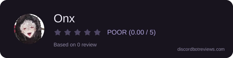 Rating widget preview for Onx