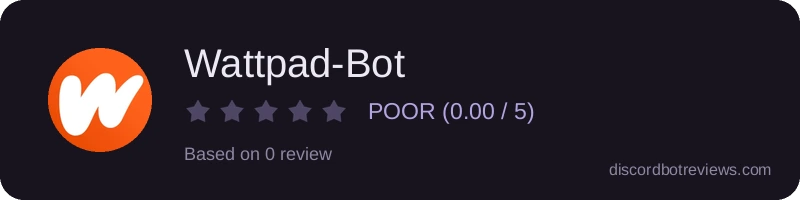Rating banner for Wattpad-Bot