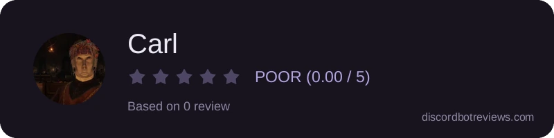 Rating banner for Carl