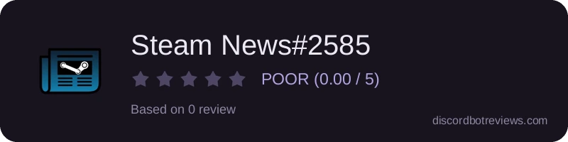Rating widget preview for Steam News#2585