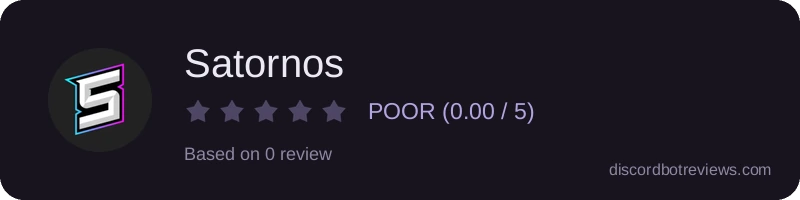 Rating widget preview for Satornos