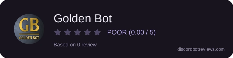 Rating widget preview for Golden Bot