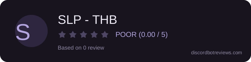 Rating widget preview for SLP - THB
