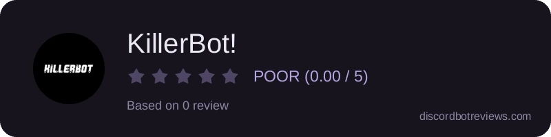 Rating widget preview for KillerBot!