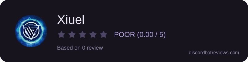 Rating widget preview for Xiuel