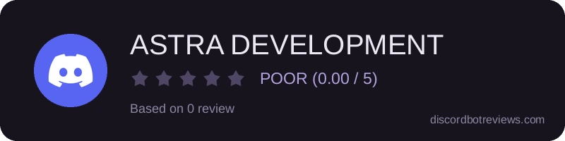 Rating widget preview for ASTRA DEVELOPMENT