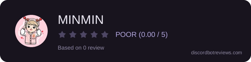 Rating widget preview for MINMIN