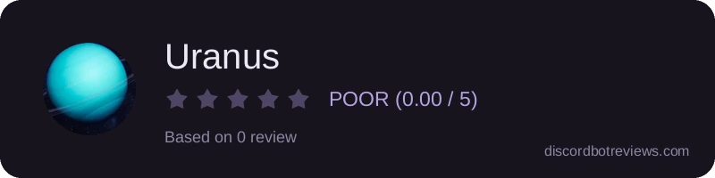 Rating widget preview for Uranus