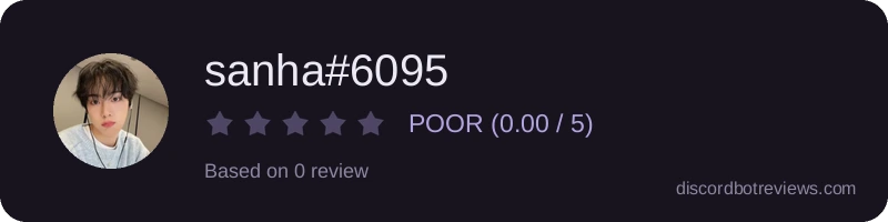 Rating widget preview for sanha#6095