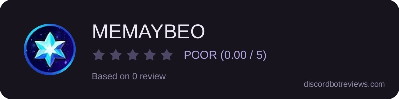 Rating widget preview for MEMAYBEO