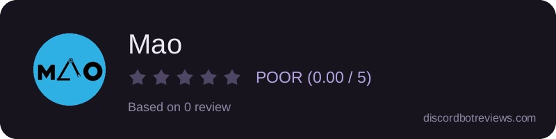 Rating widget preview for Mao