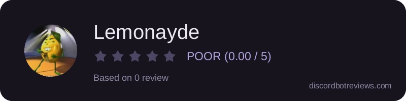 Rating widget preview for Lemonayde