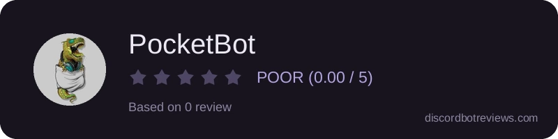 Rating widget preview for PocketBot