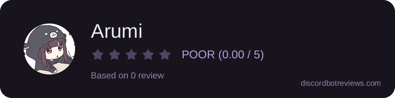 Rating widget preview for Arumi