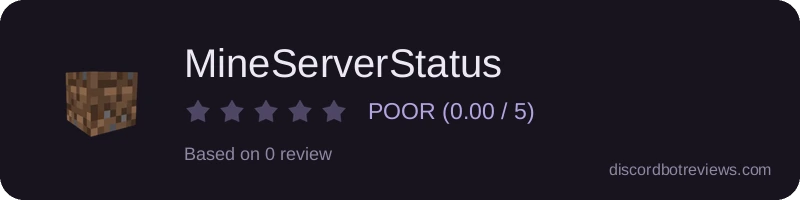 Rating widget preview for MineServerStatus