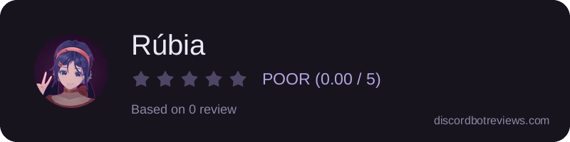 Rating widget preview for Rúbia