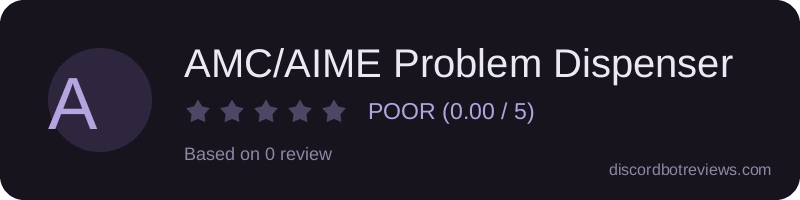 Rating widget preview for AMC/AIME Problem Dispenser