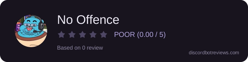 Rating widget preview for No Offence