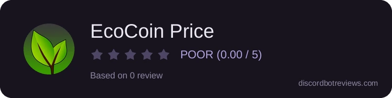 Rating widget preview for EcoCoin Price