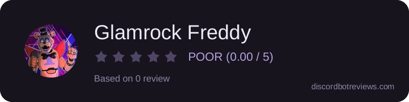 Rating widget preview for Glamrock Freddy