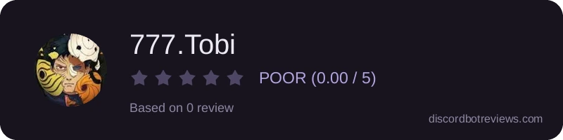 Rating widget preview for 777.Tobi
