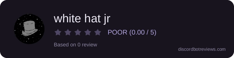 Rating widget preview for white hat jr