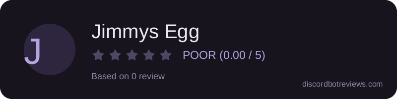 Rating widget preview for Jimmys Egg