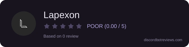 Rating widget preview for Lapexon