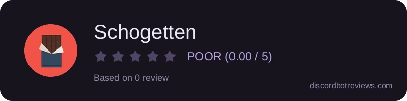 Rating widget preview for Schogetten