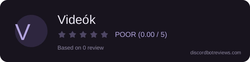 Rating banner for Videók
