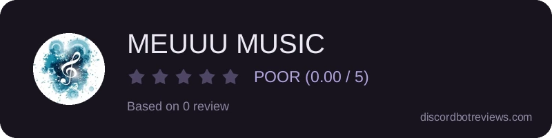 Rating widget preview for MEUUU MUSIC