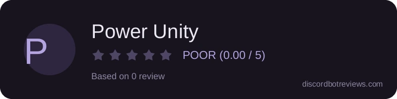 Rating widget preview for Power Unity