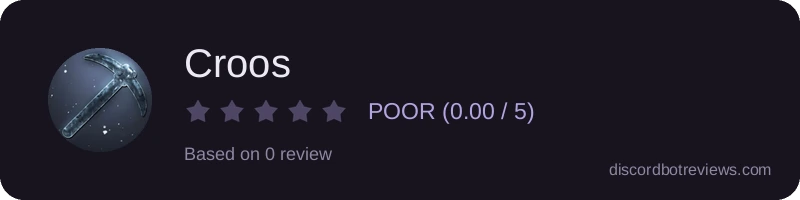 Rating widget preview for Croos