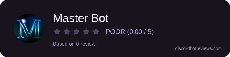 Rating widget preview for Master Bot