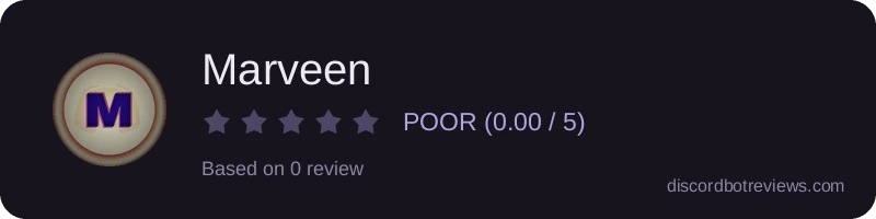 Rating widget preview for Marveen
