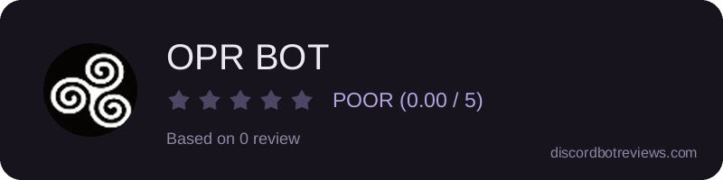 Rating banner for OPR BOT