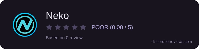 Rating widget preview for Neko